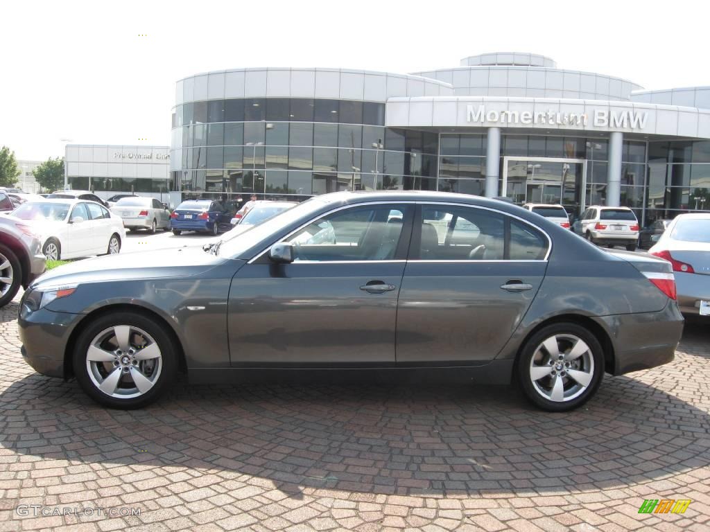 2007 5 Series 525i Sedan - Titanium Grey Metallic / Black photo #1