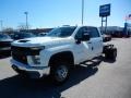 Summit White - Silverado 3500HD Work Truck Crew Cab 4x4 Chassis Photo No. 1