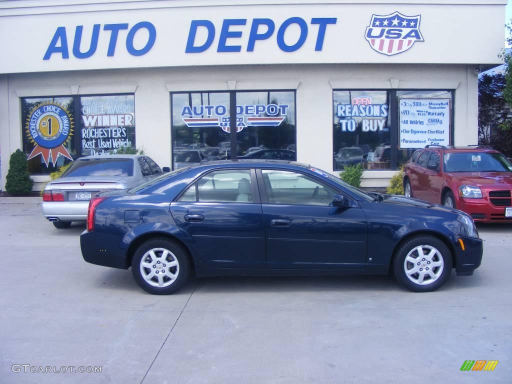 2007 CTS Sedan - Blue Chip / Light Gray/Ebony photo #1