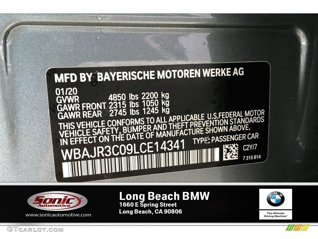 2020 5 Series 530i Sedan - Bluestone Metallic / Black photo #11