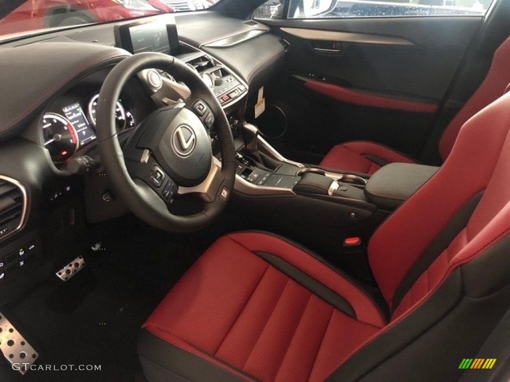 Circuit Red Interior 2020 Lexus NX 300 F Sport AWD Photo #137597414