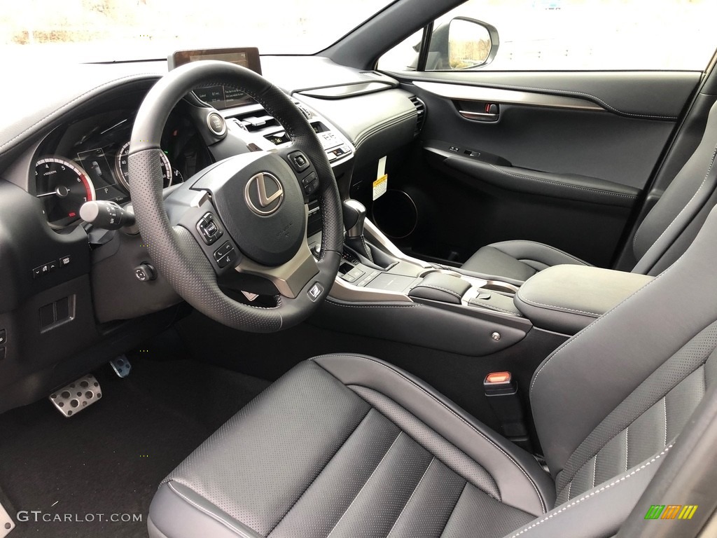 Black Interior 2020 Lexus NX 300 F Sport AWD Photo #137597513