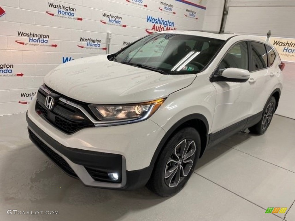 2020 CR-V EX AWD - Platinum White Pearl / Black photo #4