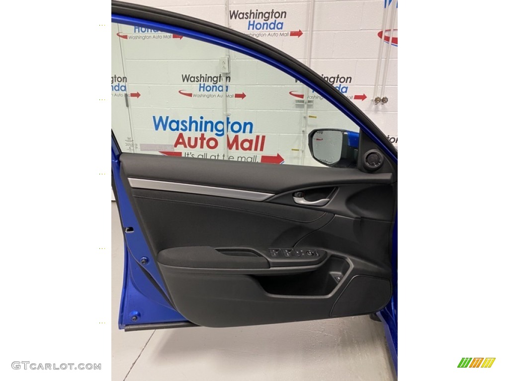 2020 Civic EX Sedan - Aegean Blue Metallic / Black photo #10