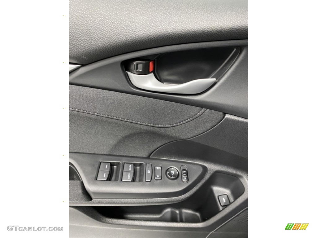 2020 Civic EX Sedan - Aegean Blue Metallic / Black photo #11