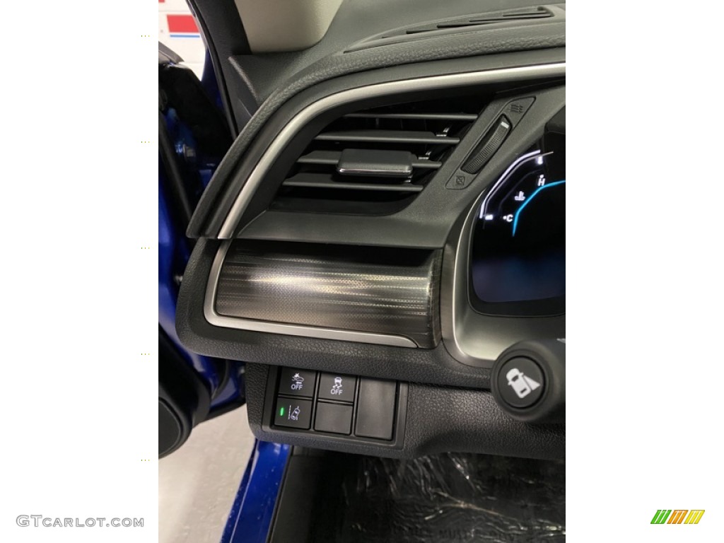 2020 Civic EX Sedan - Aegean Blue Metallic / Black photo #12