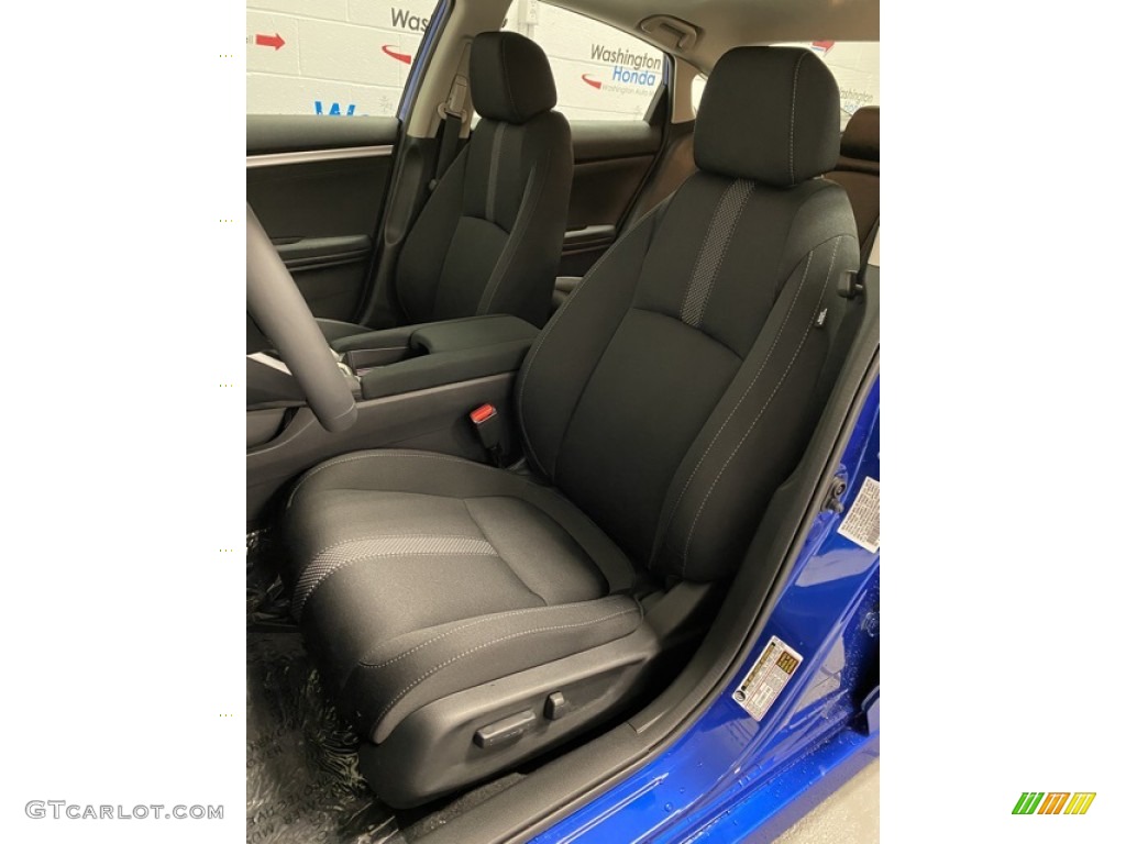 2020 Civic EX Sedan - Aegean Blue Metallic / Black photo #14