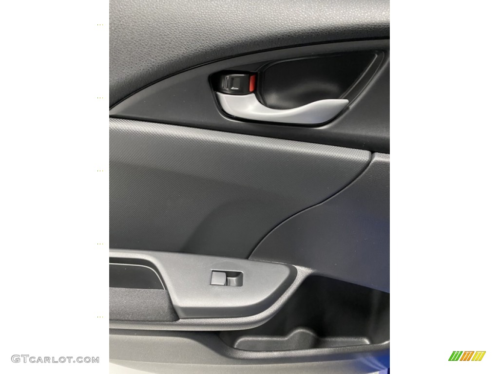 2020 Civic EX Sedan - Aegean Blue Metallic / Black photo #17