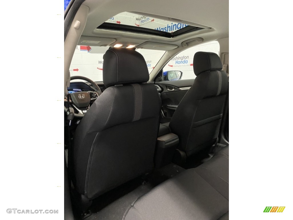 2020 Civic EX Sedan - Aegean Blue Metallic / Black photo #20