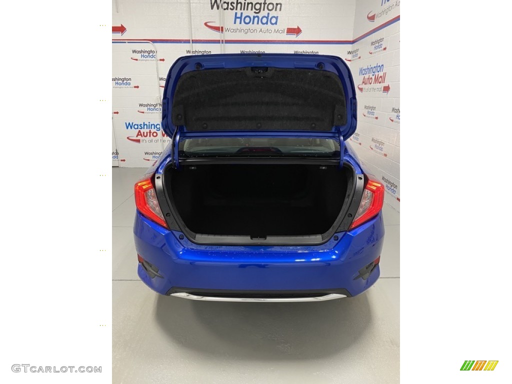 2020 Civic EX Sedan - Aegean Blue Metallic / Black photo #21