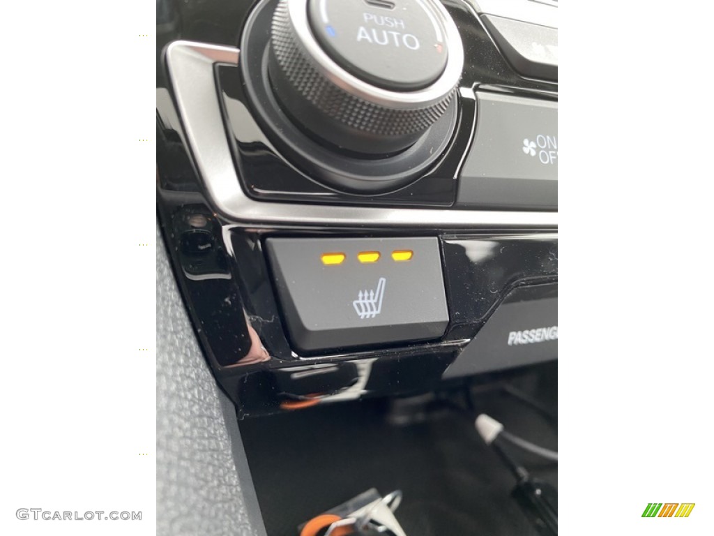 2020 Civic EX Sedan - Aegean Blue Metallic / Black photo #32