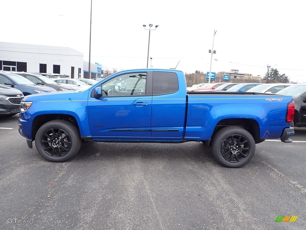 2020 Colorado LT Extended Cab 4x4 - Kinetic Blue Metallic / Jet Black photo #2