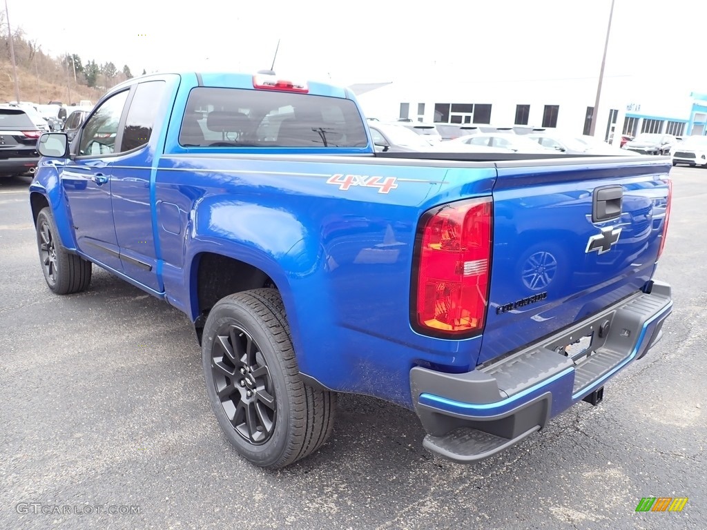 2020 Colorado LT Extended Cab 4x4 - Kinetic Blue Metallic / Jet Black photo #3