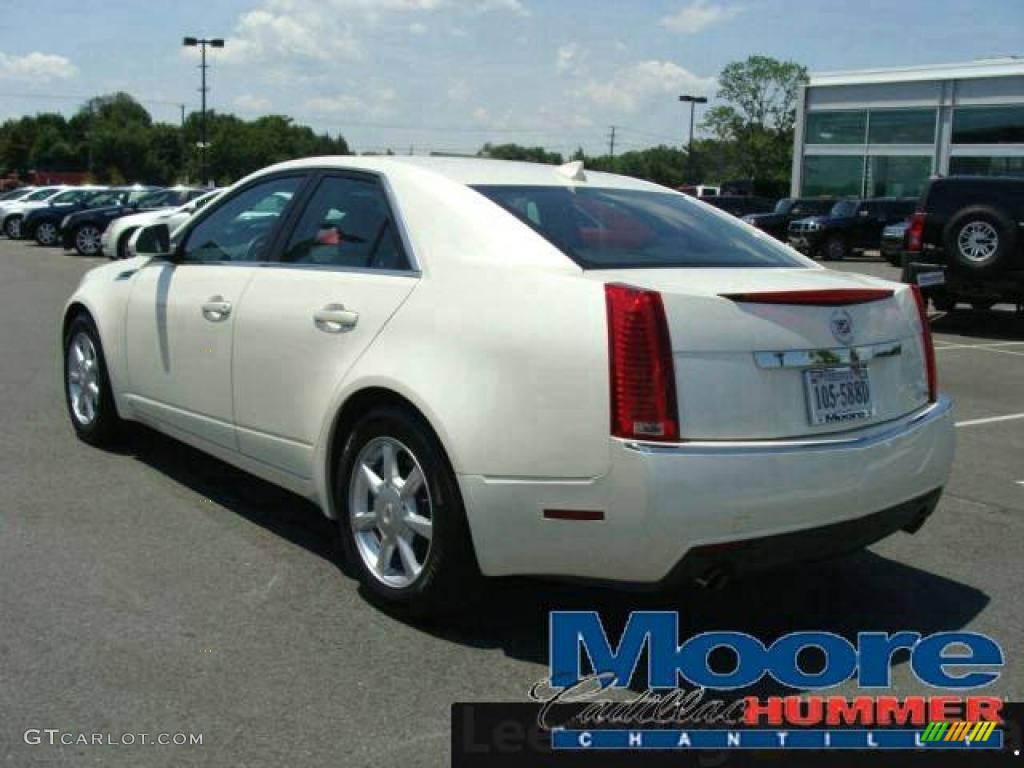 2009 CTS Sedan - White Diamond Tri-Coat / Light Titanium/Ebony photo #5