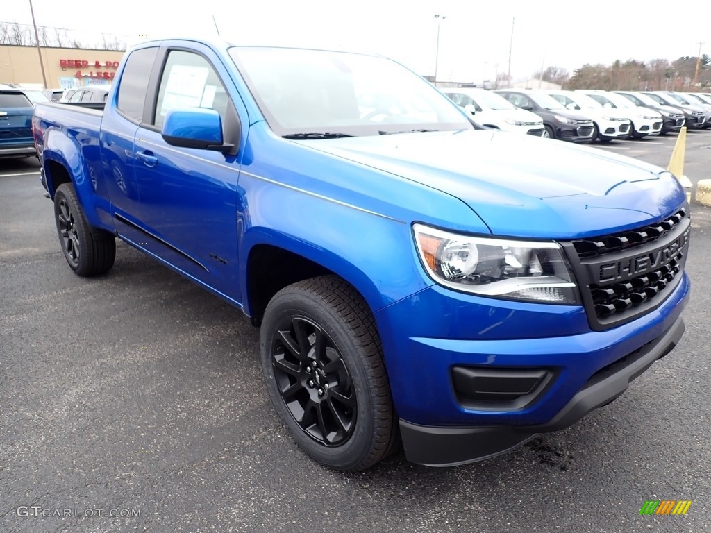2020 Colorado LT Extended Cab 4x4 - Kinetic Blue Metallic / Jet Black photo #7