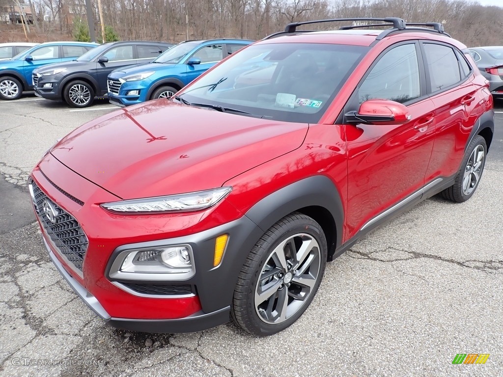 2020 Kona Ultimate AWD - Pulse Red / Black photo #5