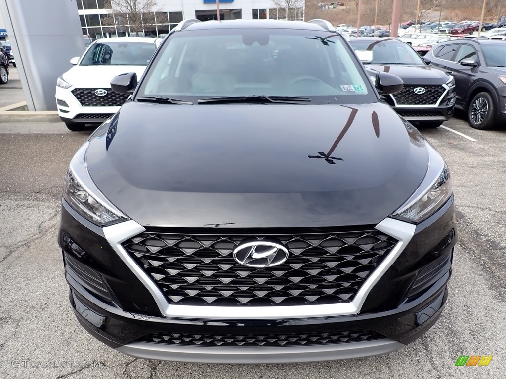 2020 Tucson SEL AWD - Black Noir Pearl / Gray photo #4