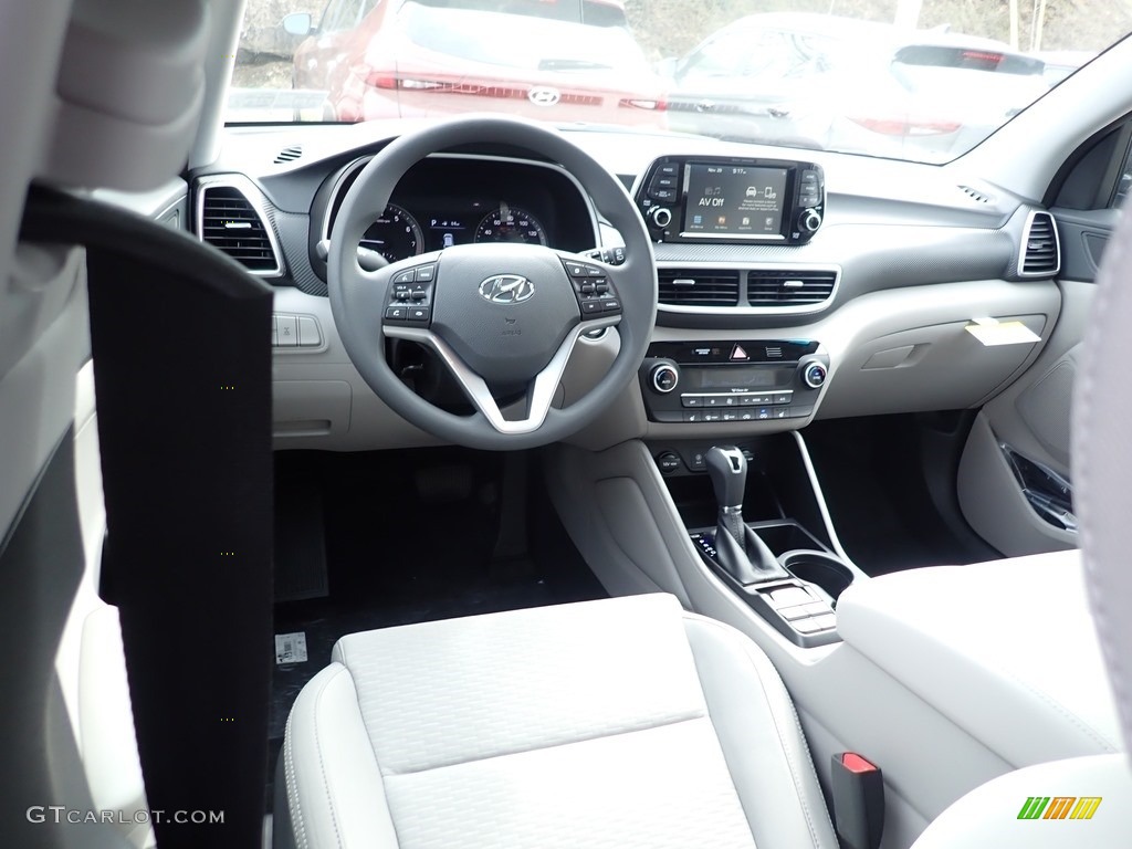 Gray Interior 2020 Hyundai Tucson SEL AWD Photo #137608657