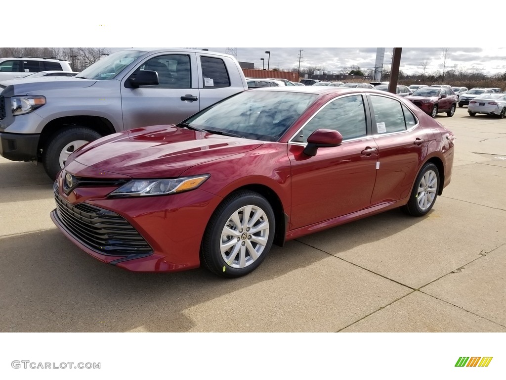2020 Camry LE - Ruby Flare Pearl / Black photo #1