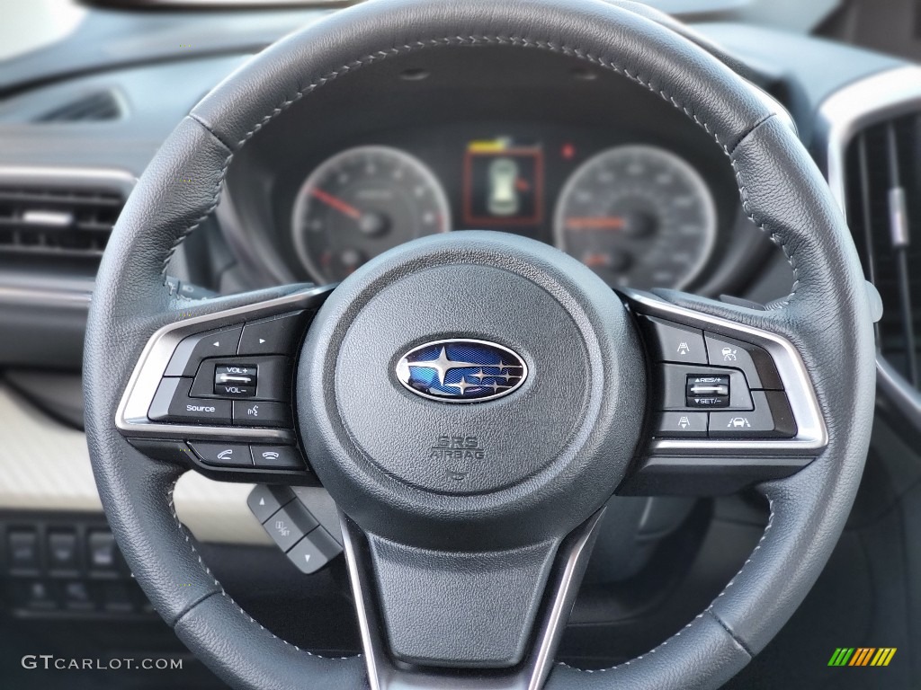 2020 Subaru Ascent Premium Slate Steering Wheel Photo #137614744