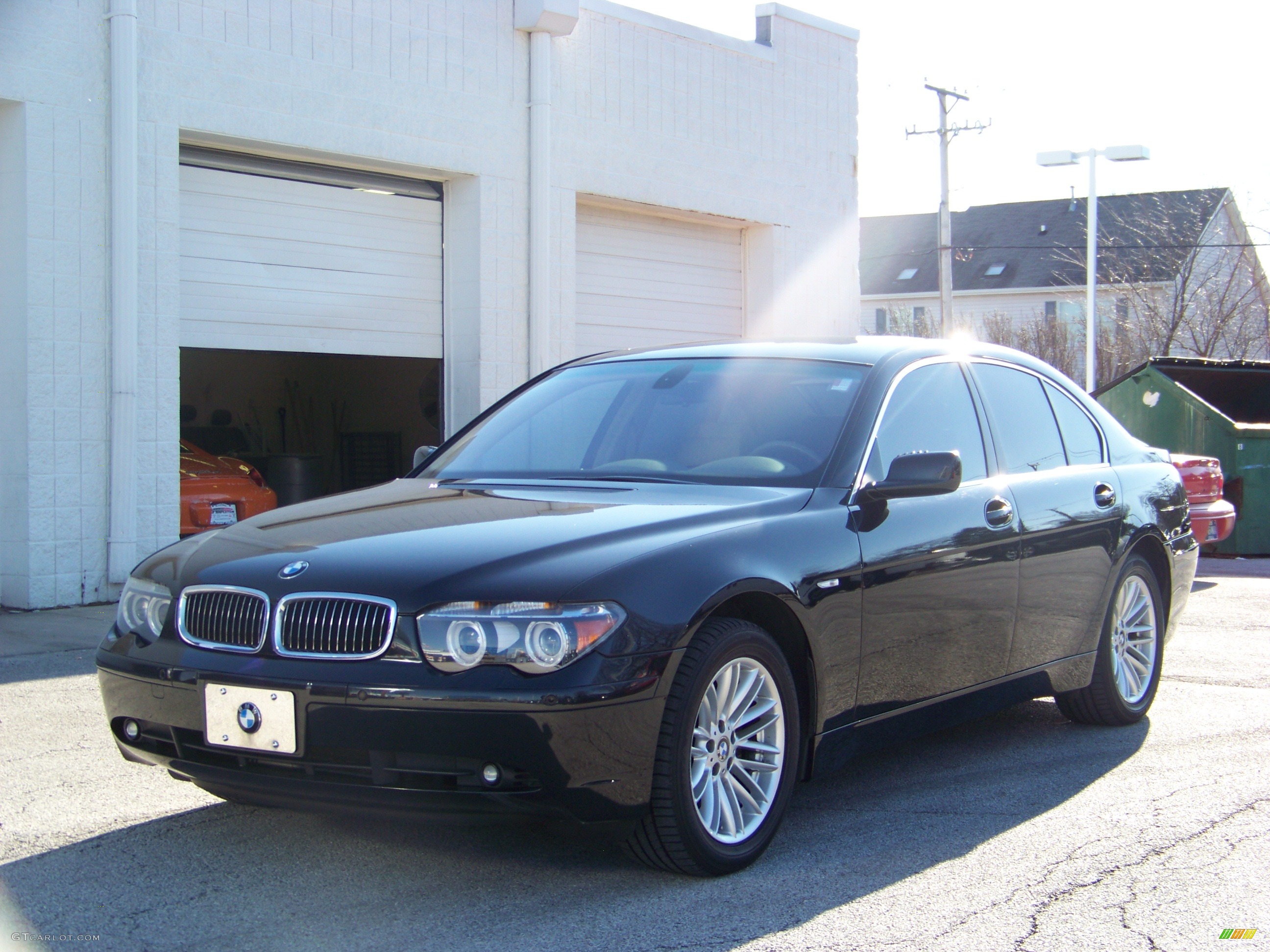 2004 7 Series 745i Sedan - Jet Black / Dark Beige/Beige III photo #1