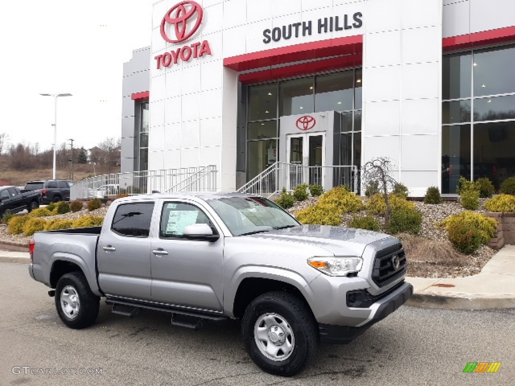 2020 Tacoma SR Double Cab 4x4 - Silver Sky Metallic / Cement photo #1