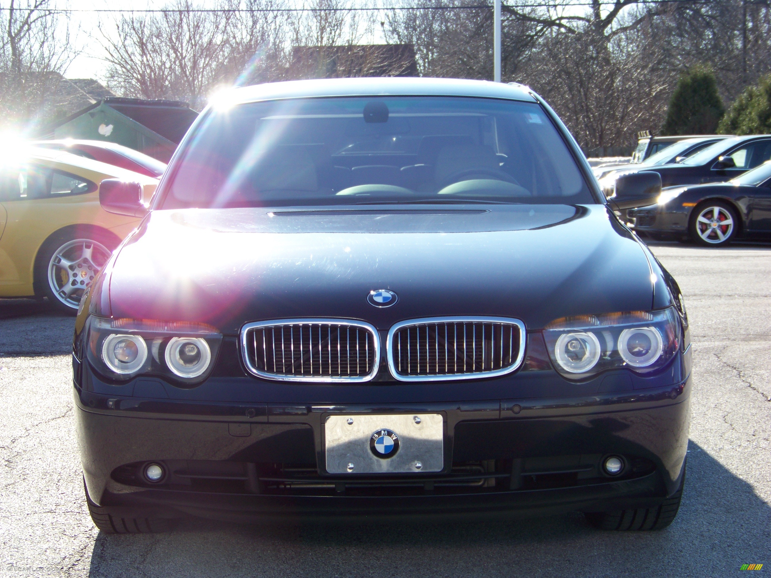 2004 7 Series 745i Sedan - Jet Black / Dark Beige/Beige III photo #2