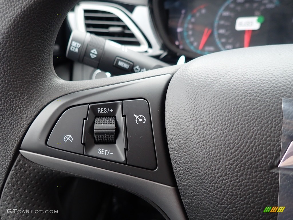 2020 Chevrolet Spark LT Jet Black/Dark Anderson Silver Metallic Steering Wheel Photo #137623353