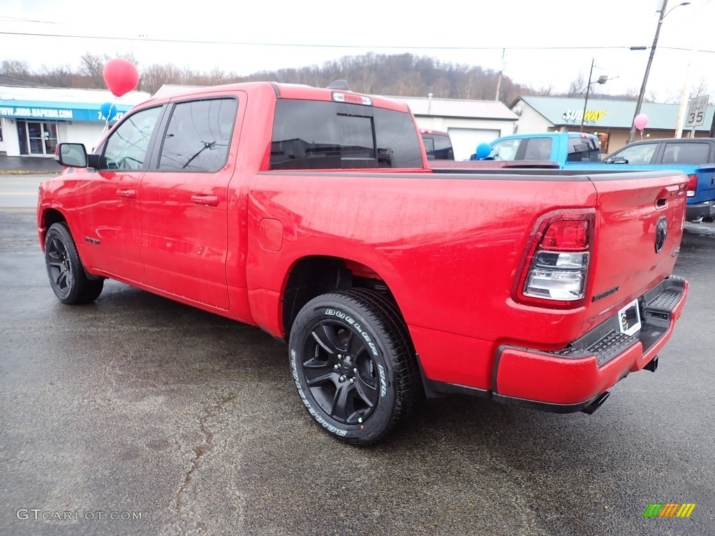 2020 1500 Big Horn Night Edition Crew Cab 4x4 - Flame Red / Red/Black photo #4