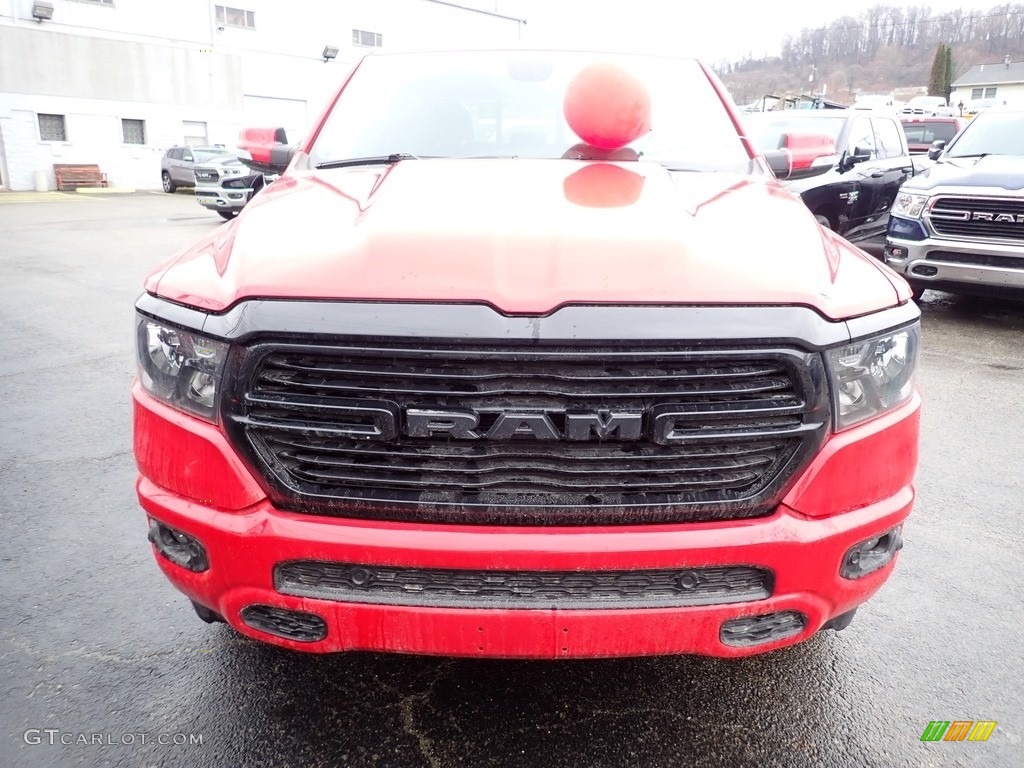 2020 1500 Big Horn Night Edition Crew Cab 4x4 - Flame Red / Red/Black photo #9