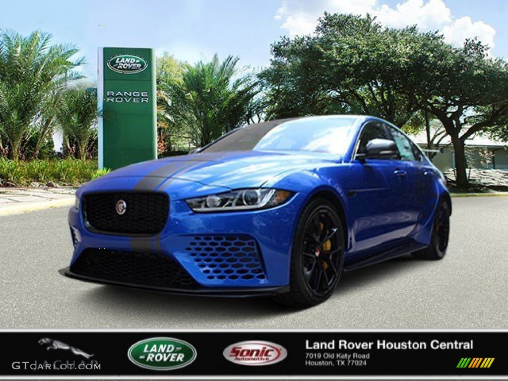 Velocity Blue Ultra Metallic 2019 Jaguar XE SV Project 8 Exterior Photo #137634326