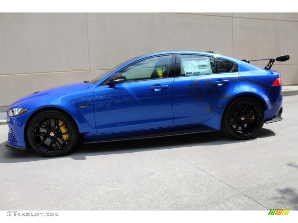 Velocity Blue Ultra Metallic 2019 Jaguar XE SV Project 8 Exterior Photo #137634434