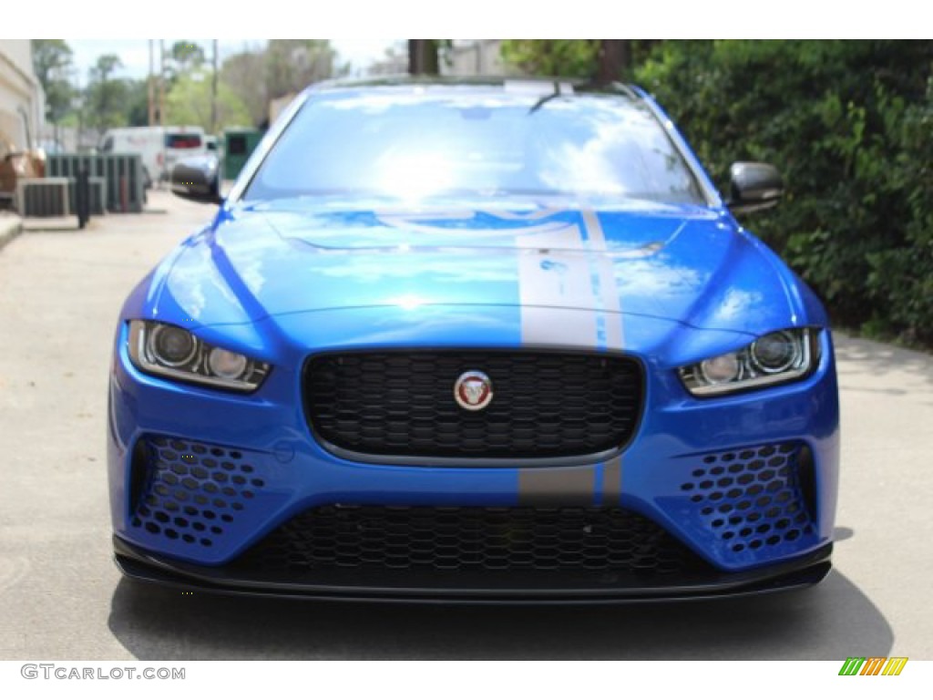 Velocity Blue Ultra Metallic 2019 Jaguar XE SV Project 8 Exterior Photo #137634482