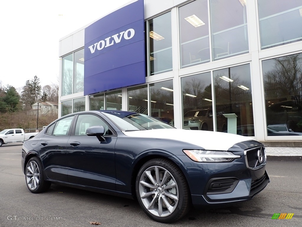 Denim Blue Metallic 2020 Volvo S60 T6 AWD Momentum Exterior Photo #137634554