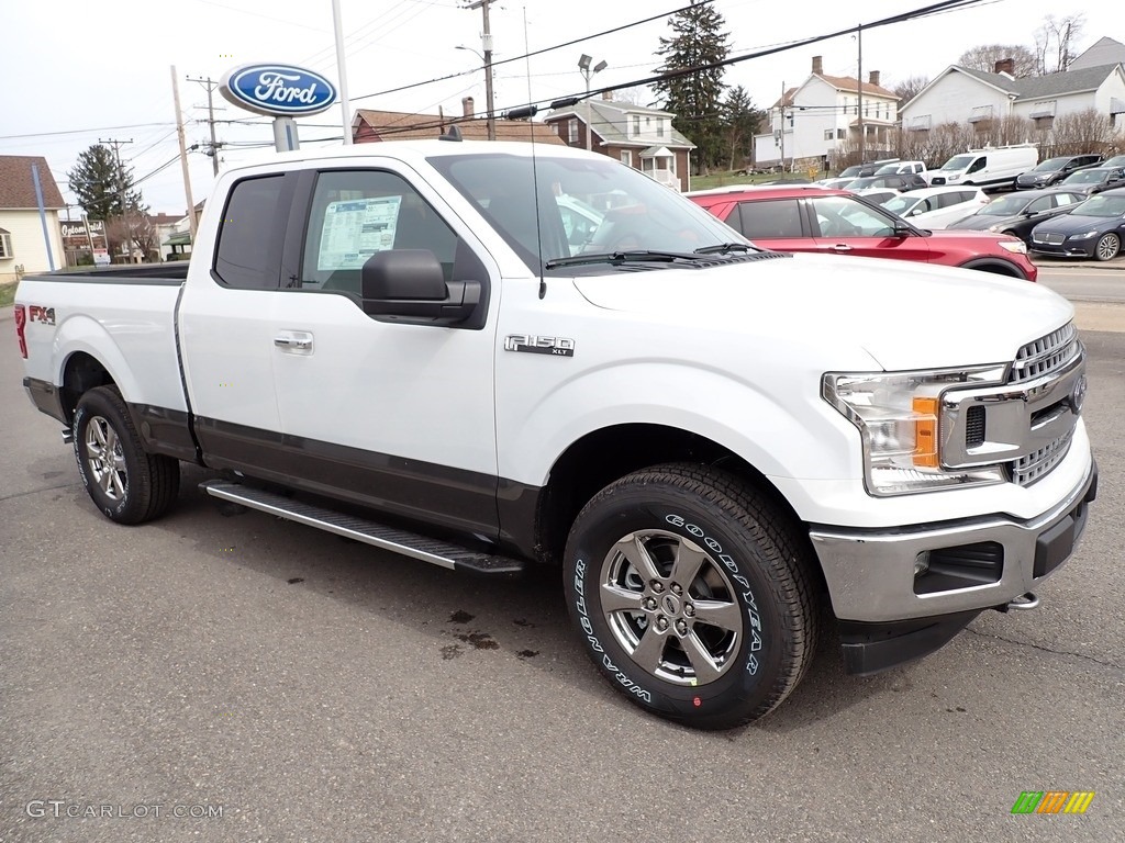 2020 F150 XLT SuperCab 4x4 - Oxford White / Medium Earth Gray photo #7