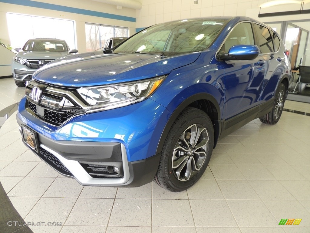 2020 CR-V EX-L AWD - Aegean Blue Metallic / Black photo #1