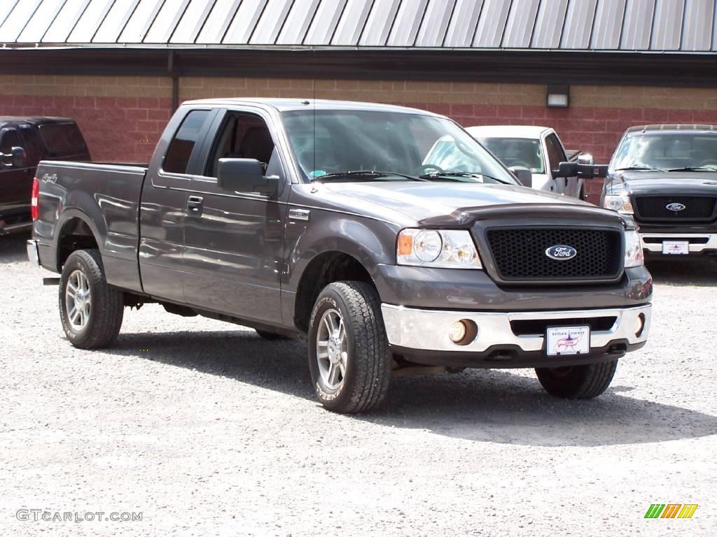 2006 F150 XLT SuperCab 4x4 - Dark Shadow Grey Metallic / Medium/Dark Flint photo #4