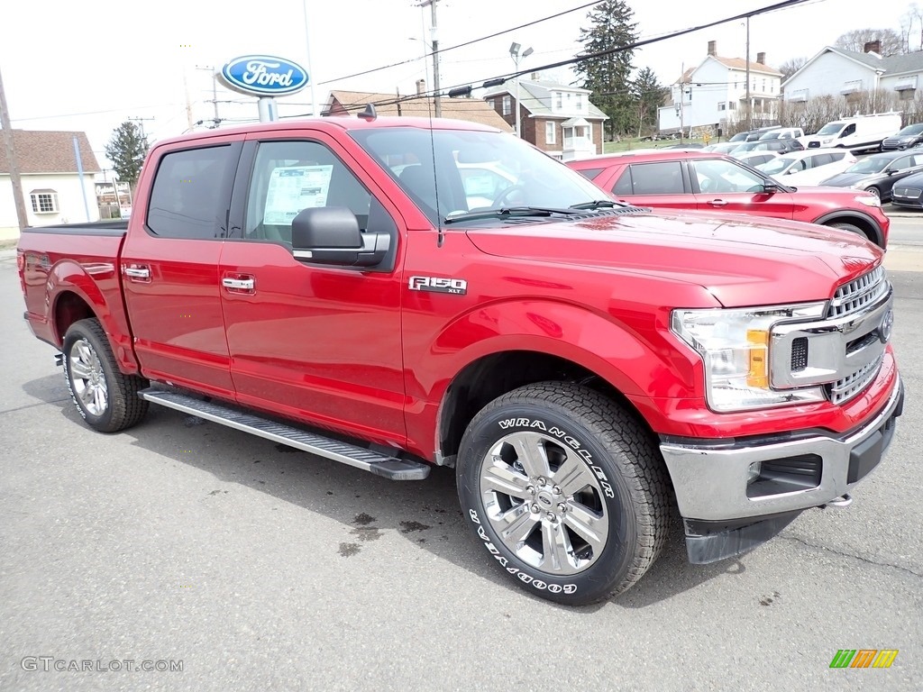 2020 F150 XLT SuperCrew 4x4 - Rapid Red / Medium Earth Gray photo #7