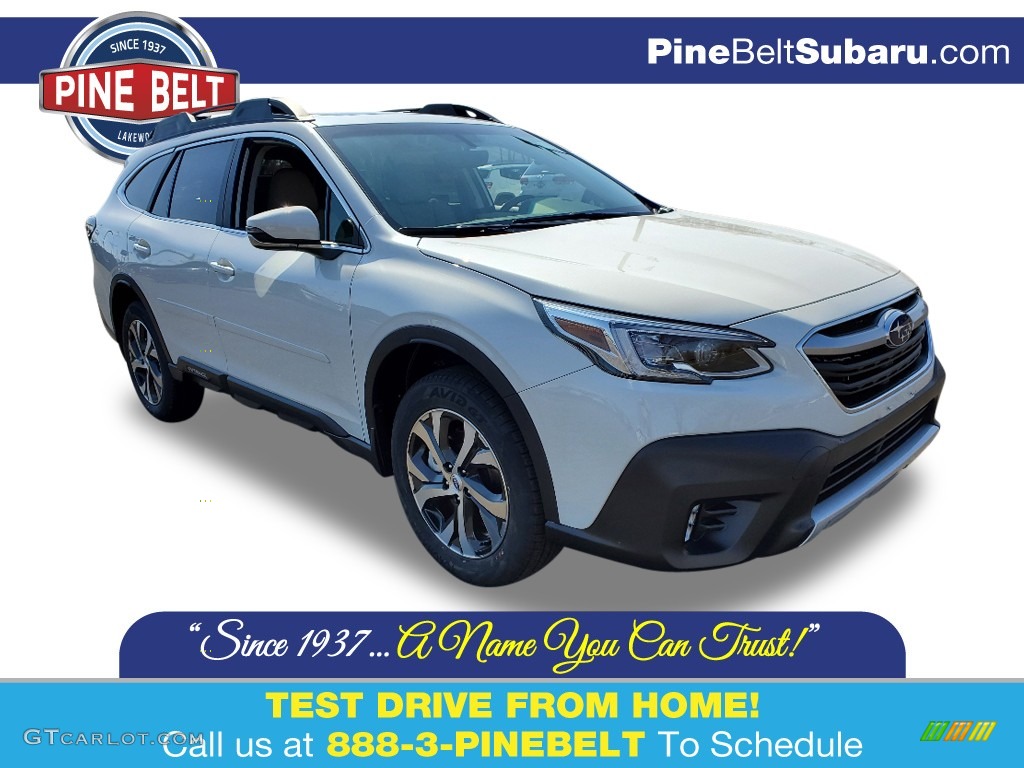 2020 Outback Limited XT - Crystal White Pearl / Warm Ivory photo #1