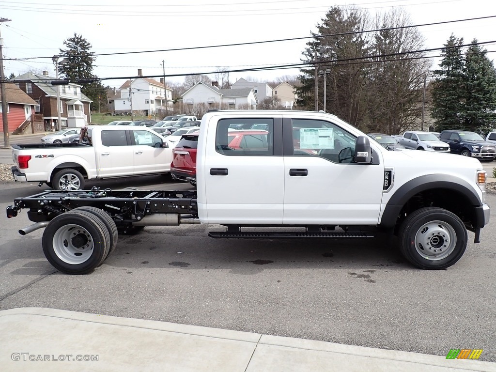 Oxford White 2020 Ford F550 Super Duty XL Crew Cab 4x4 Chassis Exterior Photo #137639972