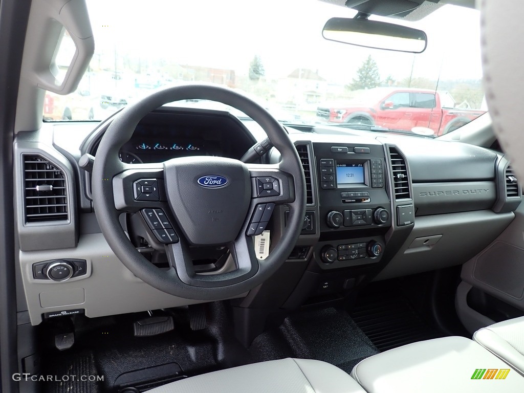 2020 Ford F550 Super Duty XL Crew Cab 4x4 Chassis Earth Gray Dashboard Photo #137640104