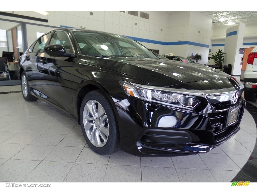 2020 Accord LX Sedan - Crystal Black Pearl / Black photo #3