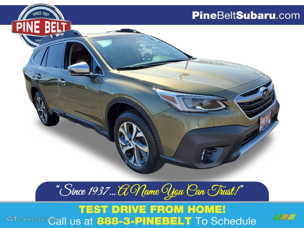 2020 Outback 2.5i Touring - Autumn Green Metallic / Java Brown photo #1