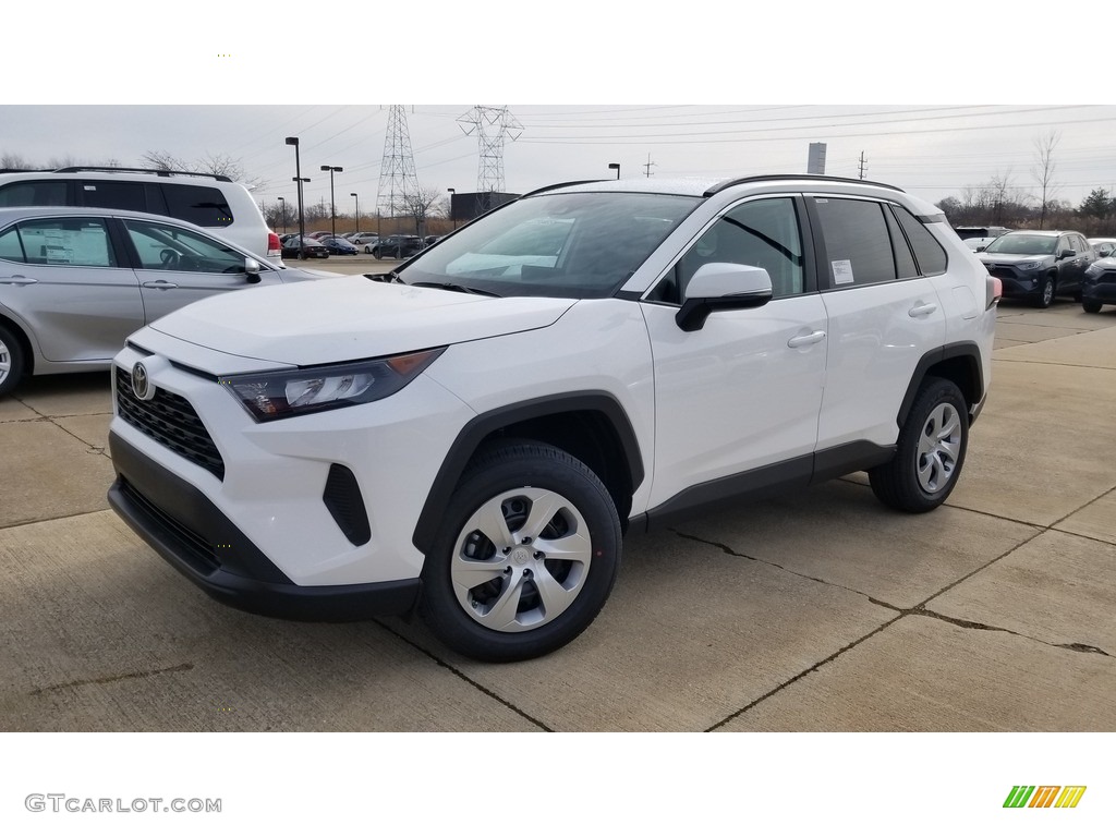 Super White 2020 Toyota RAV4 LE AWD Exterior Photo #137641244