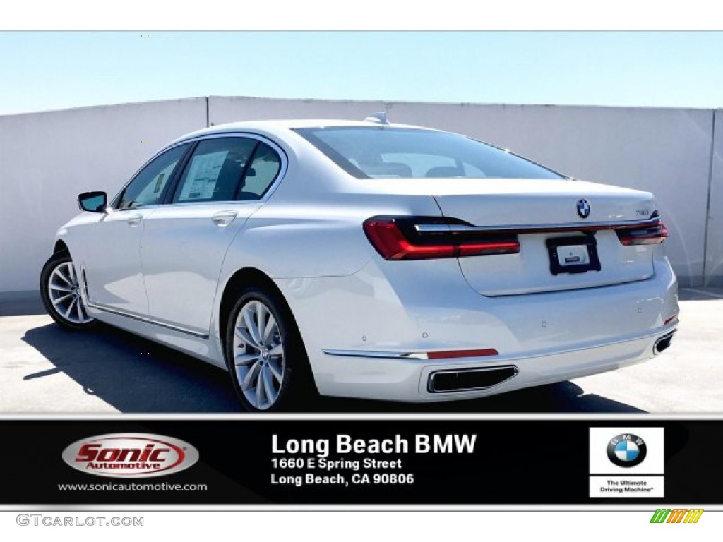 2020 7 Series 740i Sedan - Mineral White Metallic / Black photo #2