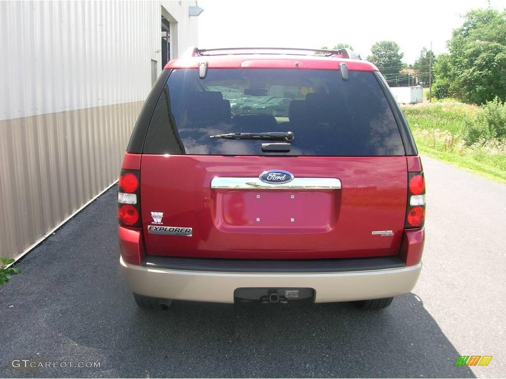 2006 Explorer Eddie Bauer 4x4 - Redfire Metallic / Camel photo #5