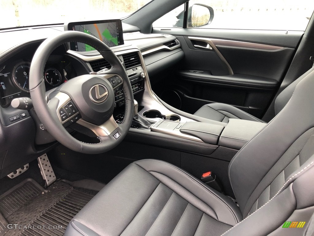 Black Interior 2020 Lexus RX 350 F Sport AWD Photo #137649249