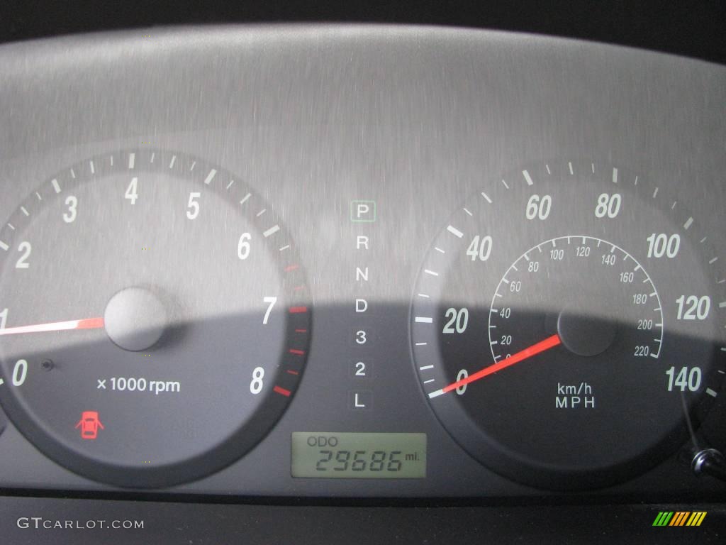 2006 Elantra GLS Sedan - Ebony Black / Gray photo #20