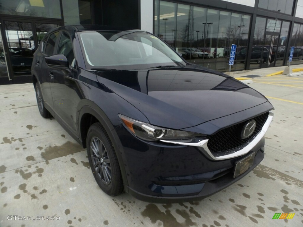 2020 CX-5 Touring AWD - Deep Crystal Blue Mica / Black photo #1