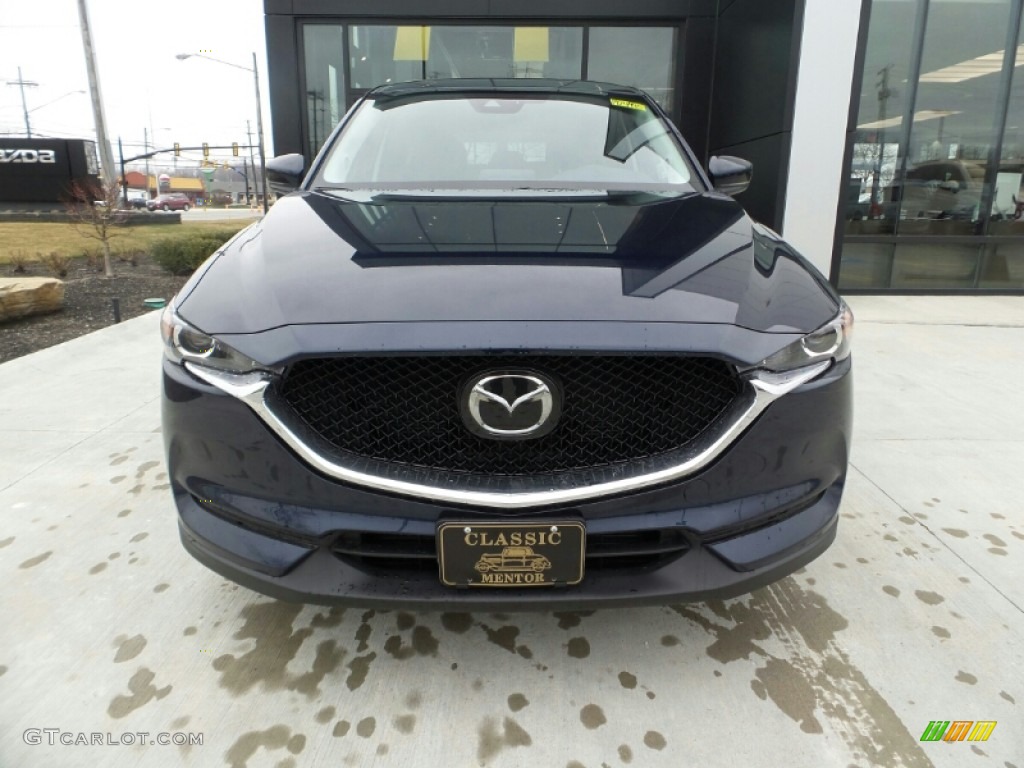 2020 CX-5 Touring AWD - Deep Crystal Blue Mica / Black photo #3